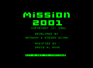 Mission 2001