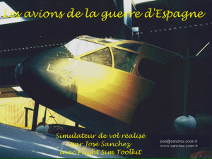 Les avions de la guerre d'Espagne