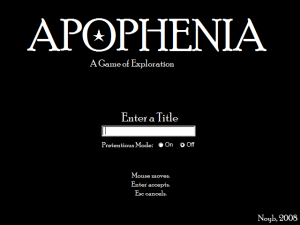 Apophenia