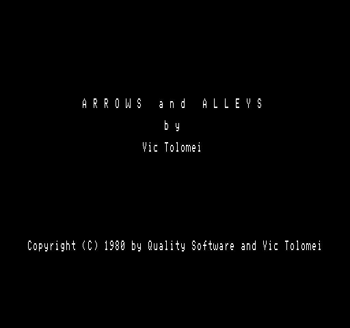 Arrows and Alleys
