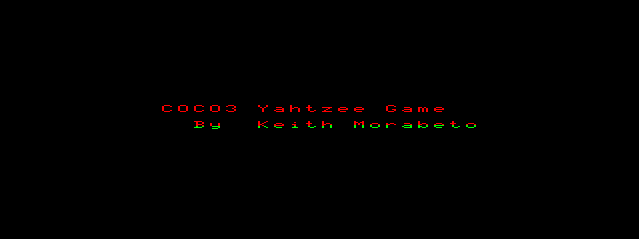 CoCo3 Yahtzee Game