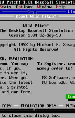 Wild Pitch!
