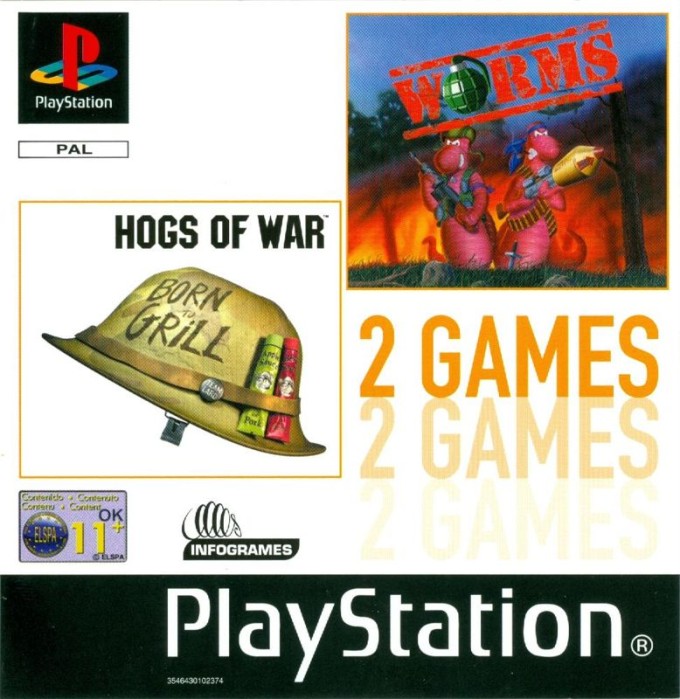 2 Games: Hogs of War / Worms