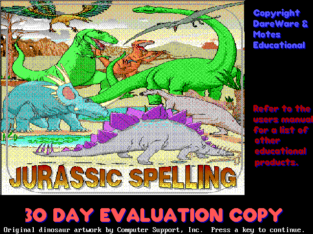 Jurassic Spelling