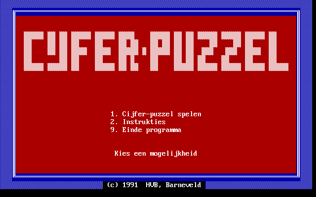 Cijfer-puzzel