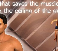 A game that saves the muscles caught in the ceiling of the gymnasium