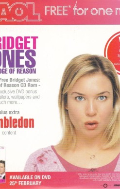 AOL Bridget Jones: The Edge of Reason & Wimbledon CD-ROM (included games)
