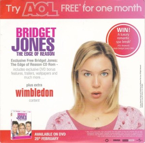 AOL Bridget Jones: The Edge of Reason & Wimbledon CD-ROM (included games)
