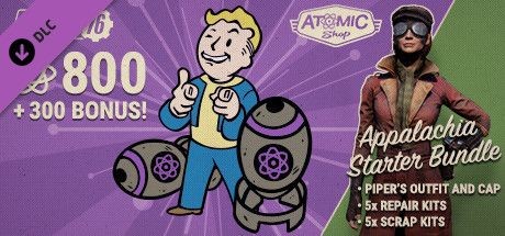 Fallout 76: 800 (+300 Bonus!) Atoms - Appalachia Starter Bundle