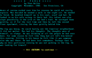 A Fable