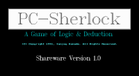 PC-Sherlock: A Game of Logic & Deduction