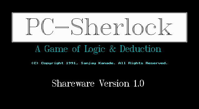 PC-Sherlock: A Game of Logic & Deduction