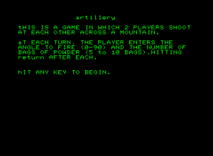 Artillery