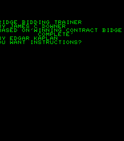 Bridge Bidding Trainer
