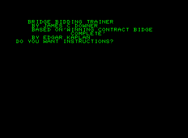 Bridge Bidding Trainer