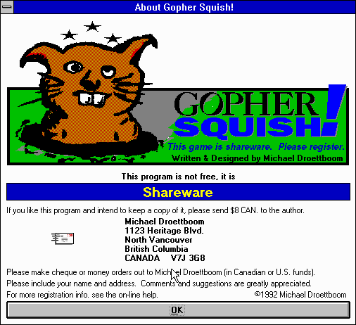 Gopher Squish!