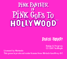 Pink Goes to Hollywood