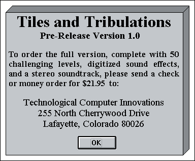 Tiles and Tribulations