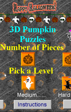 3D Pumpkin Puzzles