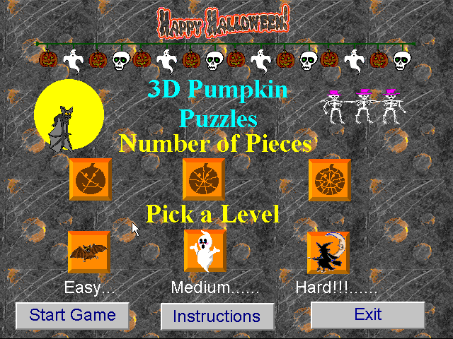3D Pumpkin Puzzles