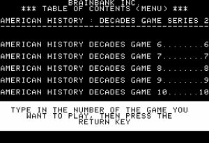 American History: The Decades Game 2