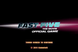 Fast Five the Movie: Official Game
