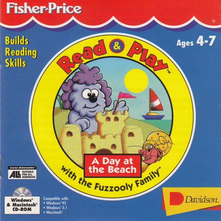 Fisher-Price Read & Play: A Day at the Beach with the Fuzzooly Family