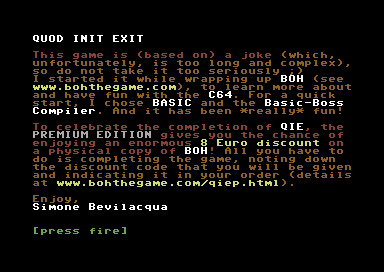 Quod Init Exit