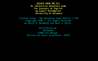 Escape from the ELI