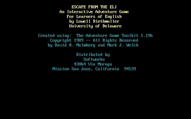 Escape from the ELI