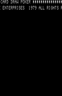 5 Card Draw Poker