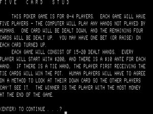 Stud Poker
