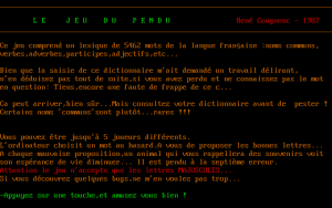 Jeu du Pendu, Le