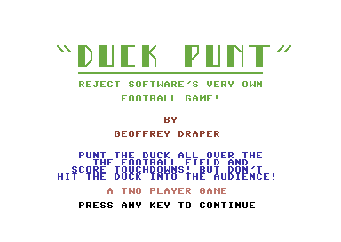 Duck Punt