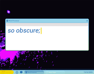 so obscure,