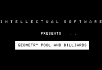 Geometry Pool and Billiards