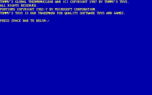 Tommy's Global Thermonuclear War