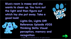 Blue's Clues: Lights On, Lights Off