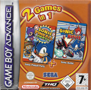 2 Games in 1: Sonic Pinball Party + Sonic Battle