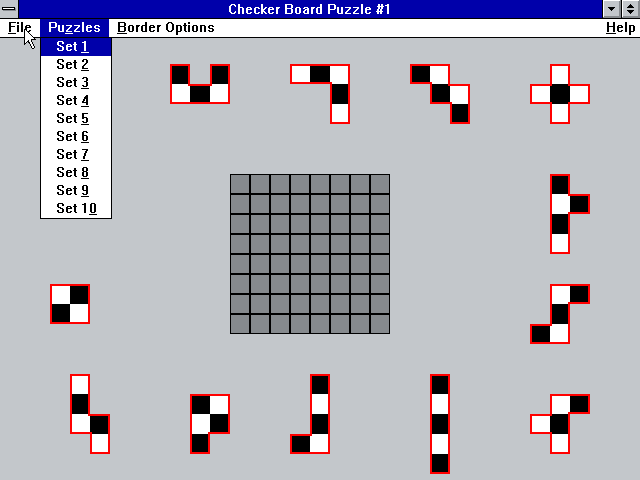 Checker Board Puzzles