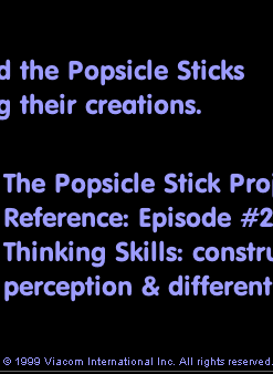 Blue's Clues: The Popsicle Stick Project