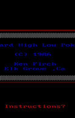 3 Card High Low Poker
