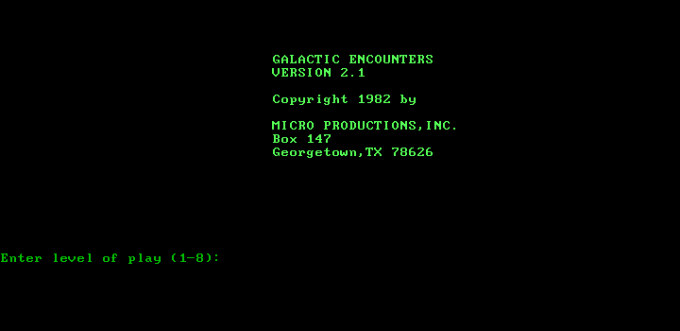 Galactic Encounters