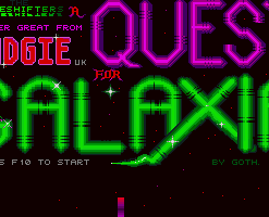 A Quest for Galaxia