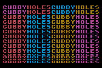 Cubbyholes