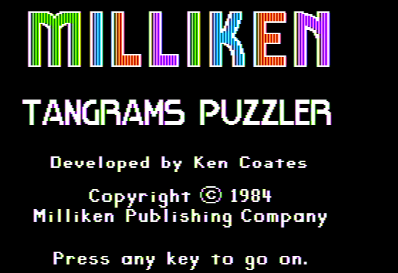 Tangrams Puzzler