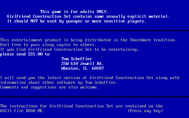 Girlfriend Construction Set