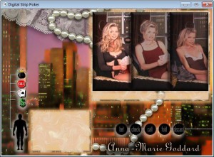 Digital Strip Poker featuring Anna-Marie Goddard
