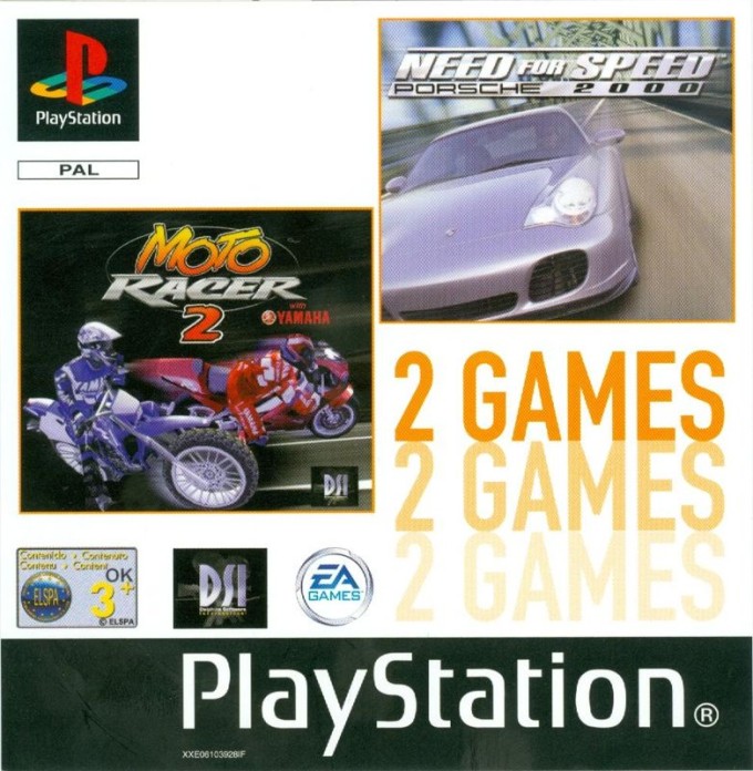 2 Games: Need for Speed: Porsche 2000 / Moto Racer 2