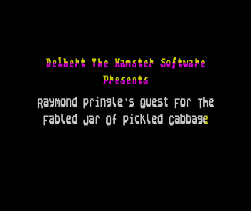 Raymond Pringle's Quest for the Fabled Jar of Pickled Cabbage